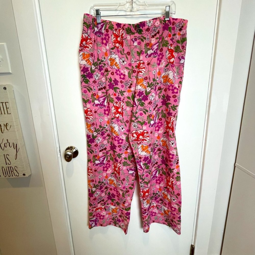Victoria's Secret floral PJ pants.